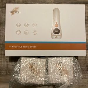 Kenzzi home use ICE beauty device kit plus 2 containers of aloe cooling gel